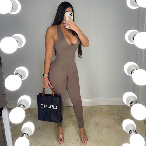 Mocha Jumpsuit